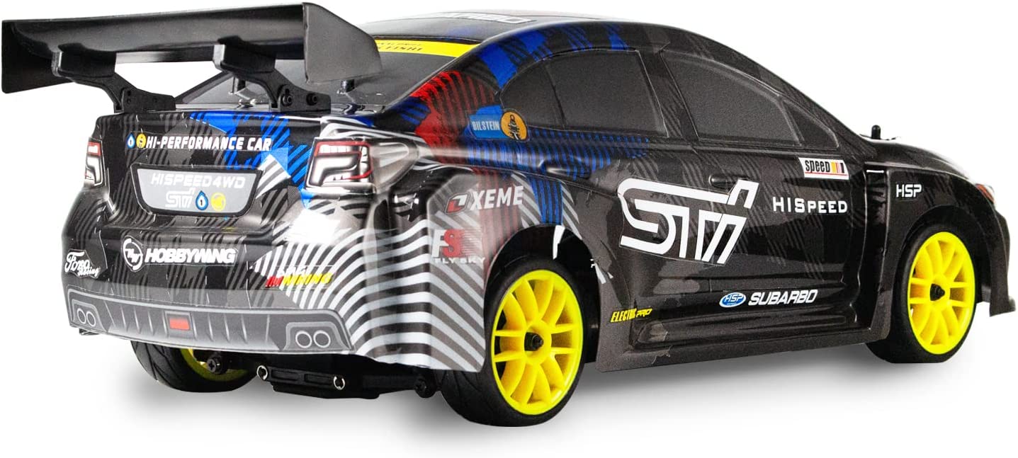 HSP Racing RC Car 4wd 1:10 Drift Car 94123 Flying Fish 2022 Upgraded Car Shell with Extra 4 Drift Tires
