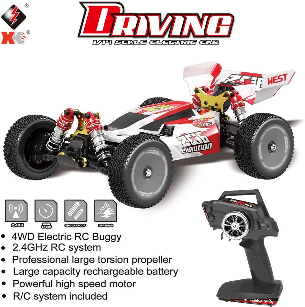 Wltoys 144001 Brushless RC Car 60km/h 1/14 Scale RTR