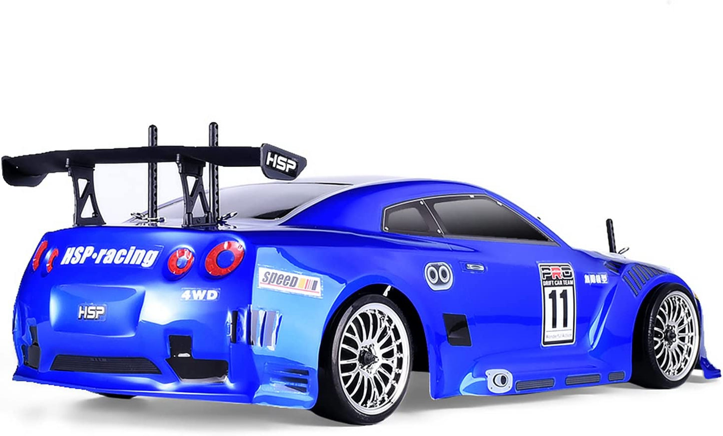 HSP Racing RC Car 4wd 1:10 Drift Car 94123 Flying Fish 2022 Upgraded Car Shell with Extra 4 Drift Tires